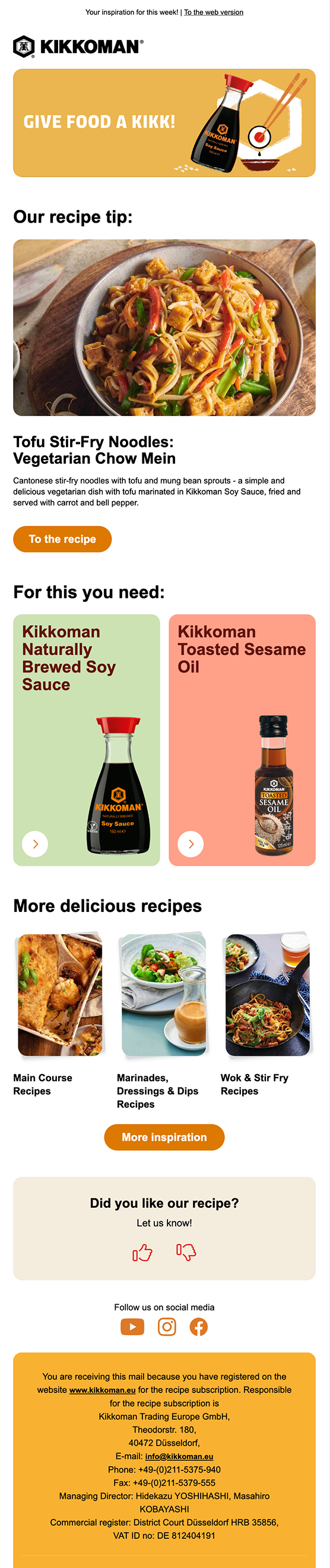 Newsletter example